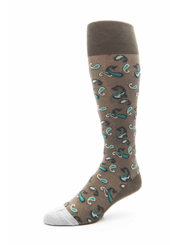 Olive/Emerald Pines Pines O/C Socks