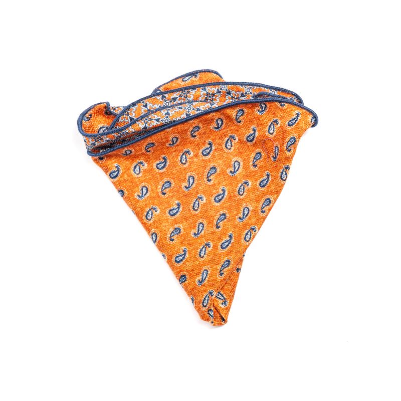 Reversible Paisley Medallion Pocket Round