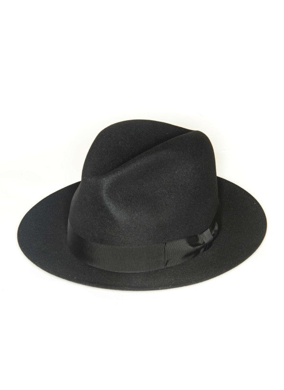 Black Edward Armah Lapin Fur Felt Hat