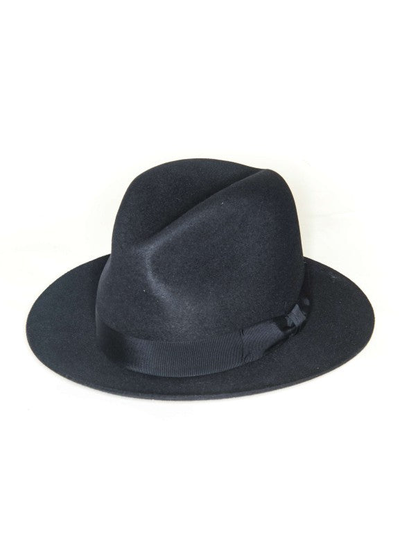 Navy Edward Armah Lapin Fur Felt Hat