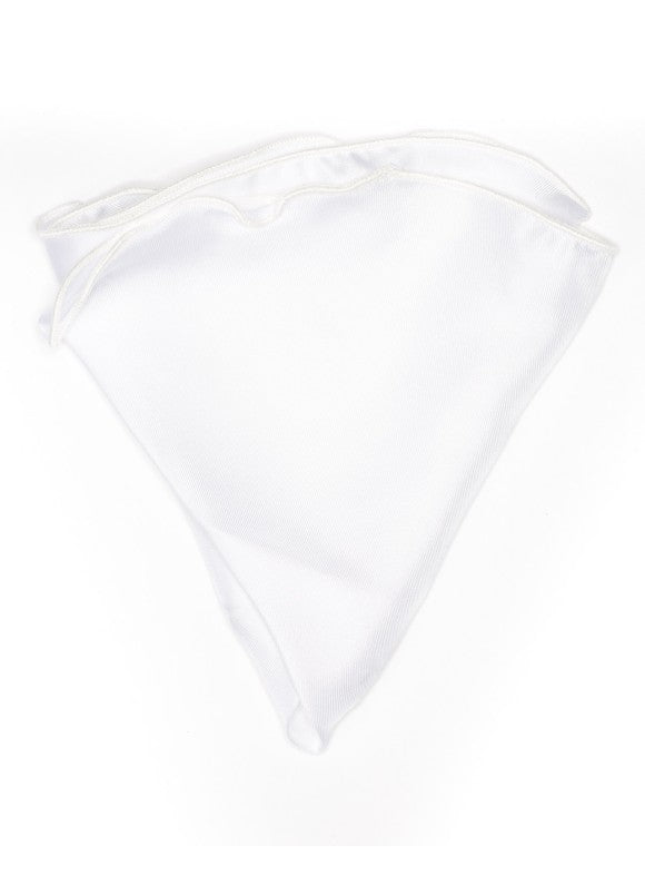 White Silk /White Trim Silk Pocket Circle