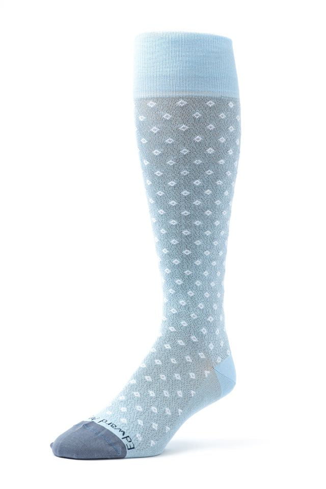 Sky/Dk. Grey Blue OC Mini Diamond Neat Socks