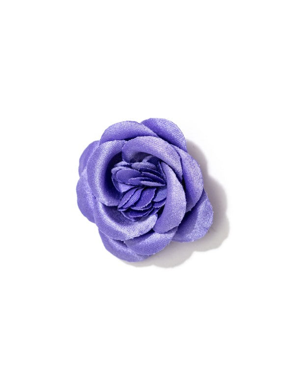 Lavender Rose Silk Lapel Flower