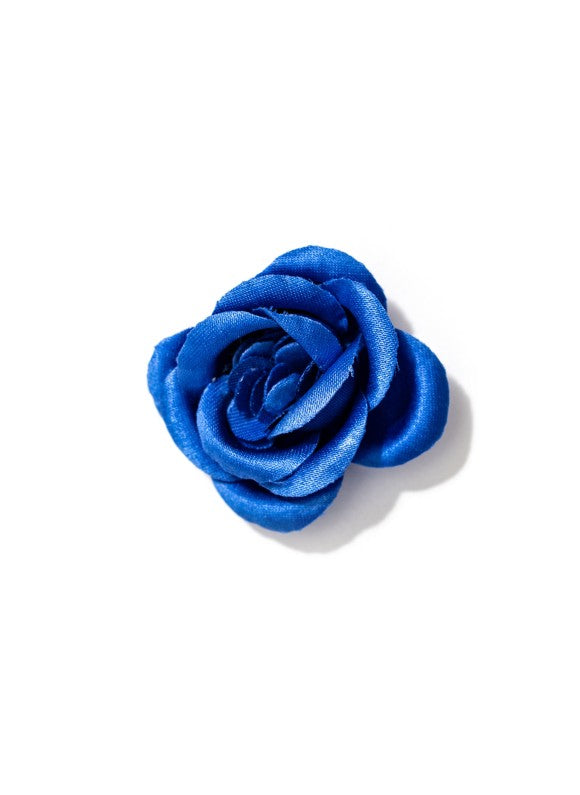 Periwinkle Rose Silk Lapel Flower
