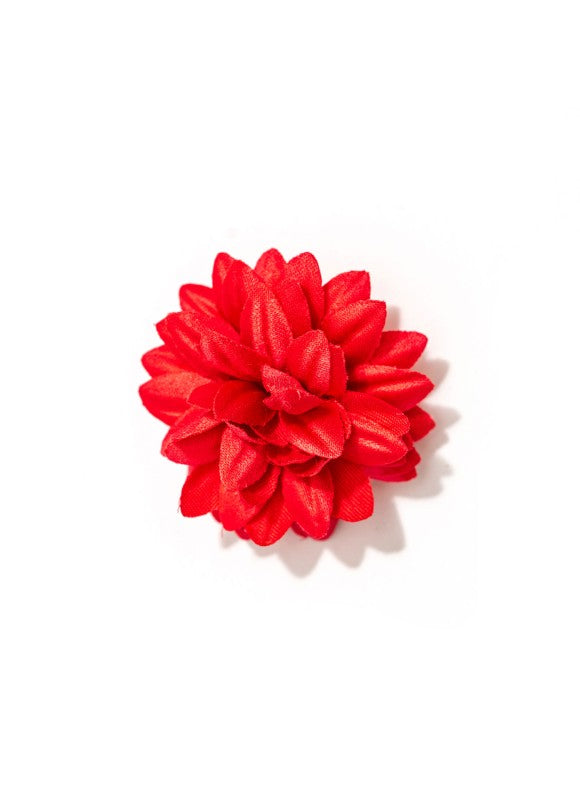 Coral Daisy Silk Lapel Flower