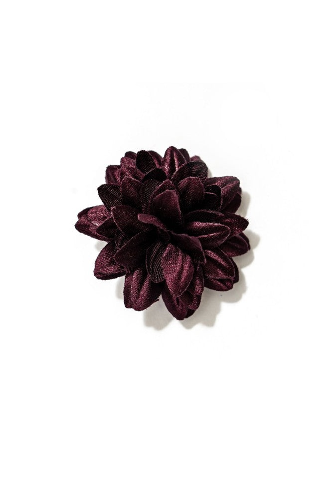 Plum Orange Daisy Silk Lapel Flower