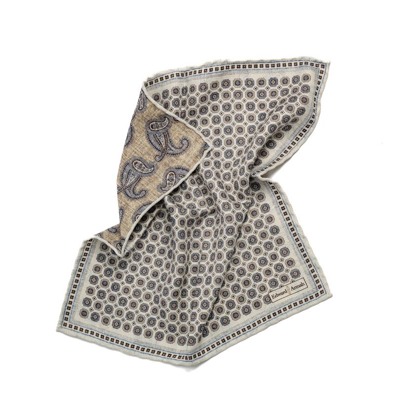 SD1429 Paisley Reversible Pocket Square