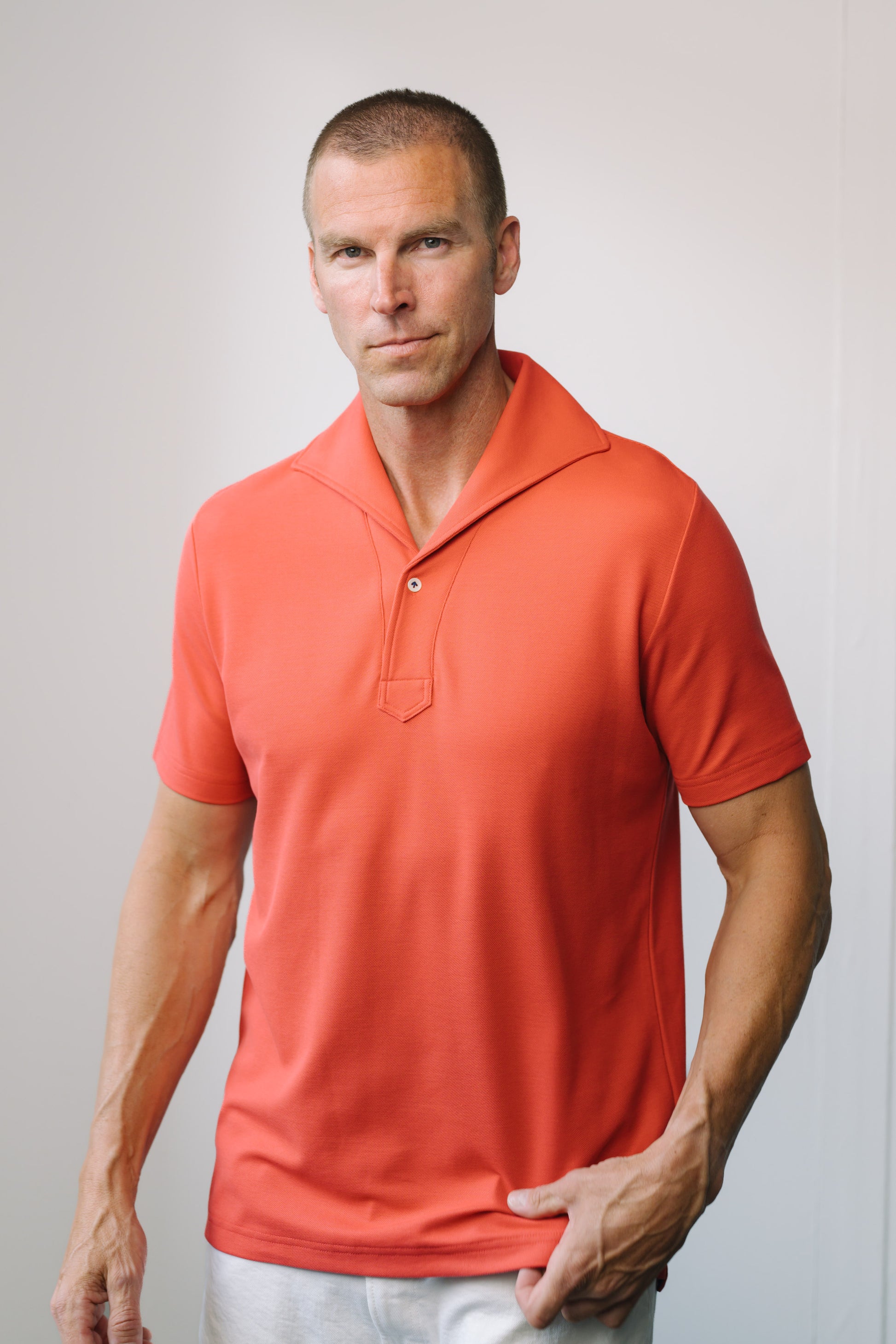 Cherry Short Sleeved Tailored Polo