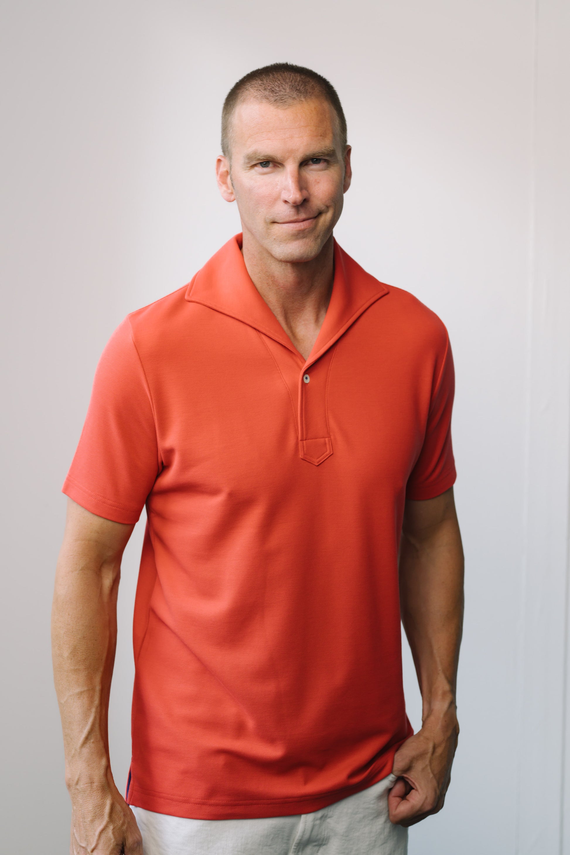 Cherry Short Sleeved Tailored Polo