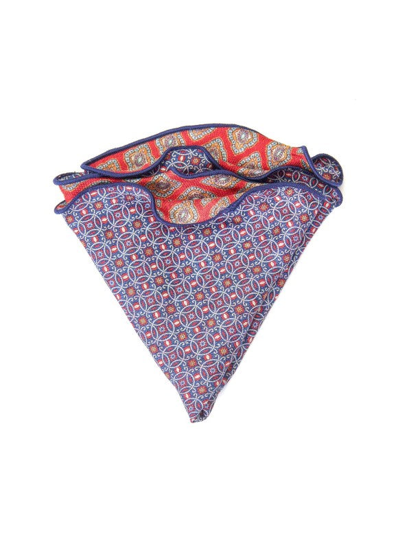 Ferrari Quatrefoil/Links Design Print Reversible Pocket Circle