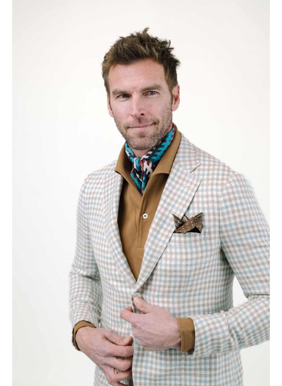 Camel Long Sleeves Tailored Polo