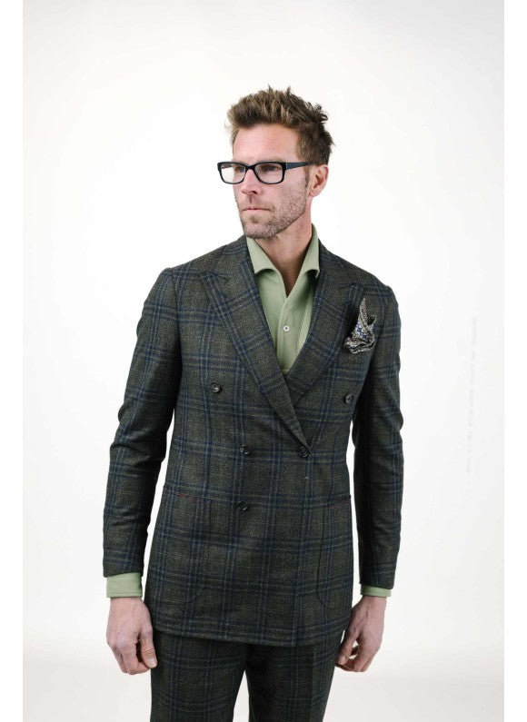 Green Long Sleeves Tailored Polo