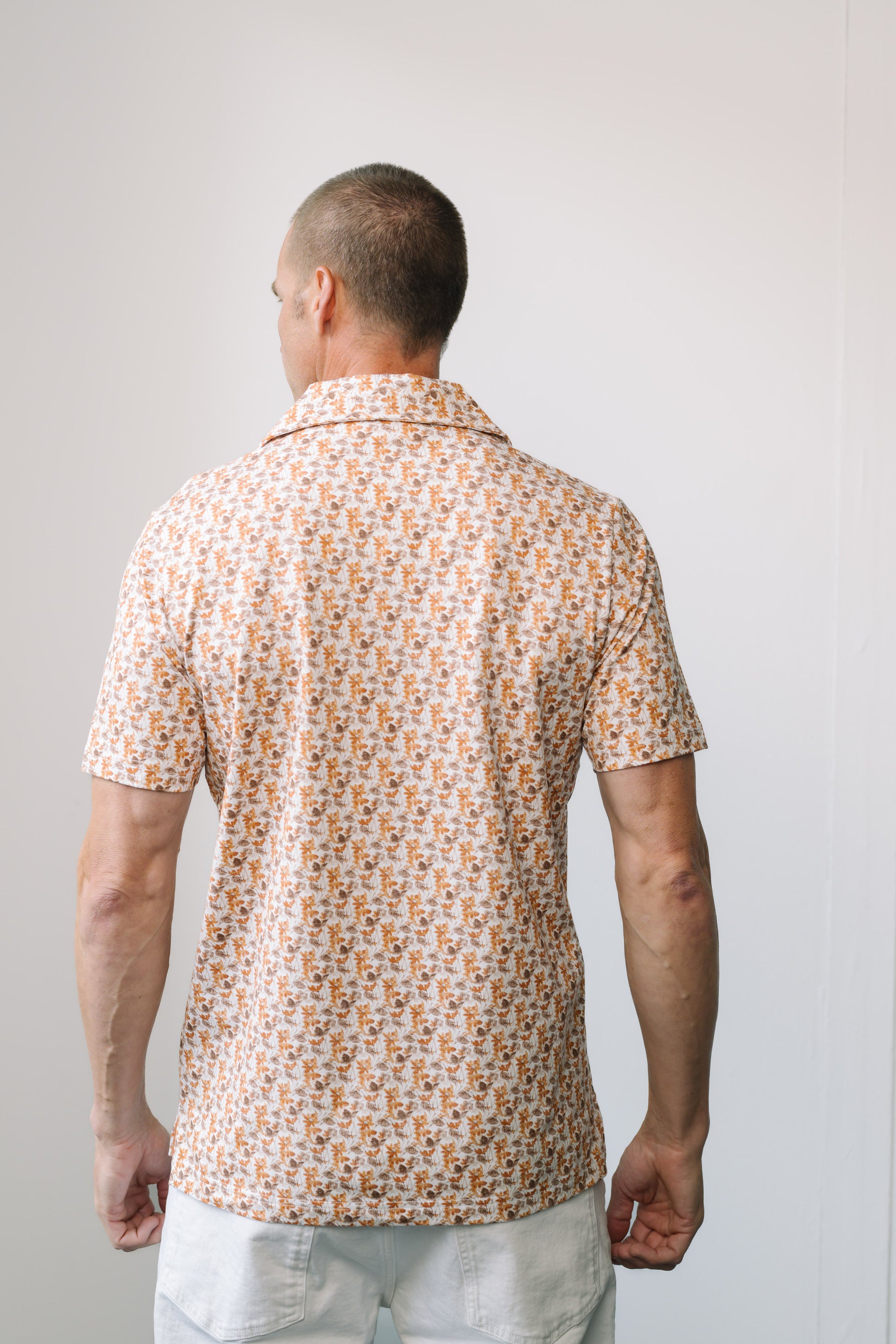 Micro Floral Short Sleeved Printed Shirt