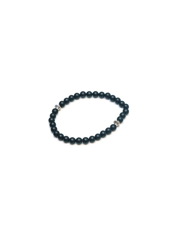 Black Matte Onyx Gemstone Bracelet