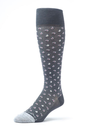Mineral/Argent Mini Pines O/C Socks