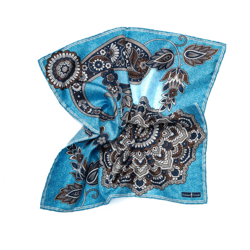 SS3991 Paisley Medallion Pocket Square