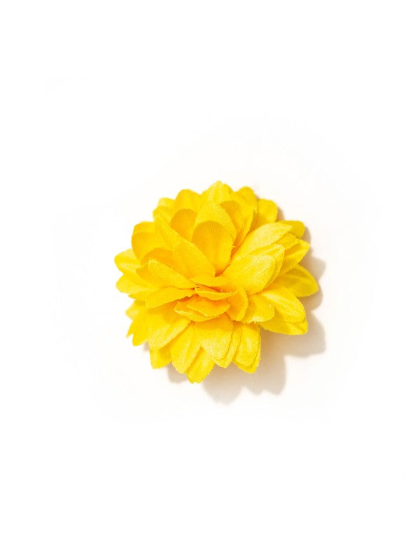Bright Yellow Daisy Silk Lapel Flower