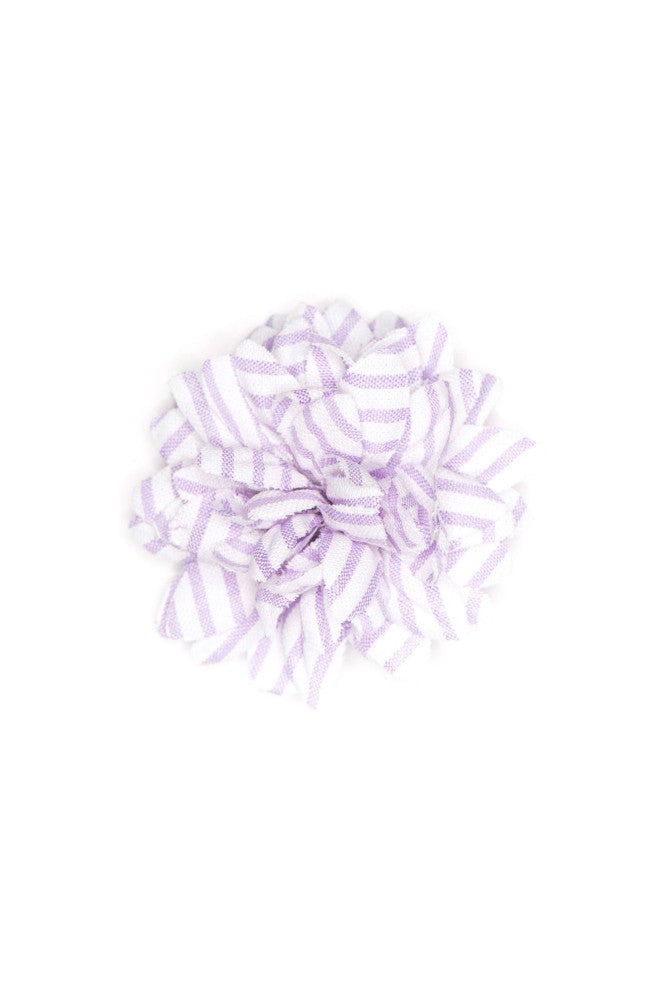Lilac/White Seersucker Boutonniere