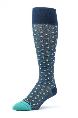 Navy/Emerald Mini Pines O/C Socks