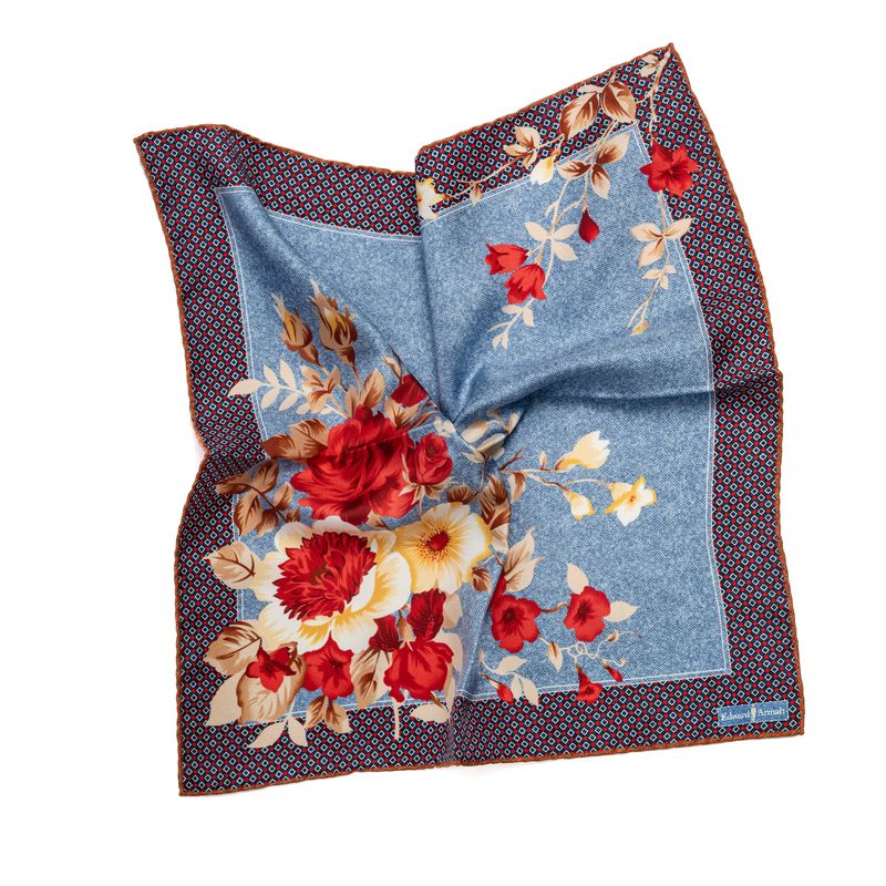 SS3994 Floral Pocket Square