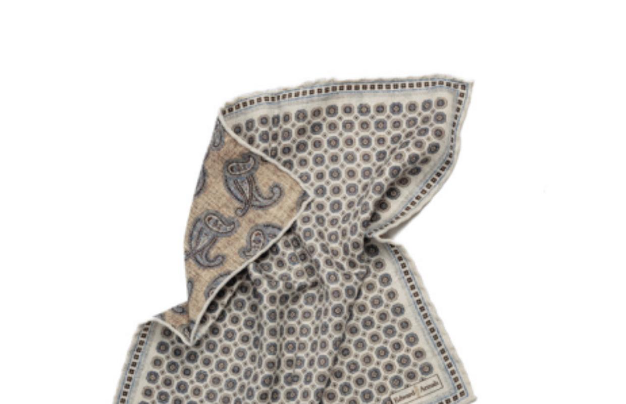 SD1429 Paisley Reversible Pocket Square