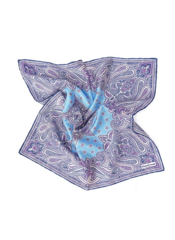 Sky Persian/Neat Design Print Pocket Square