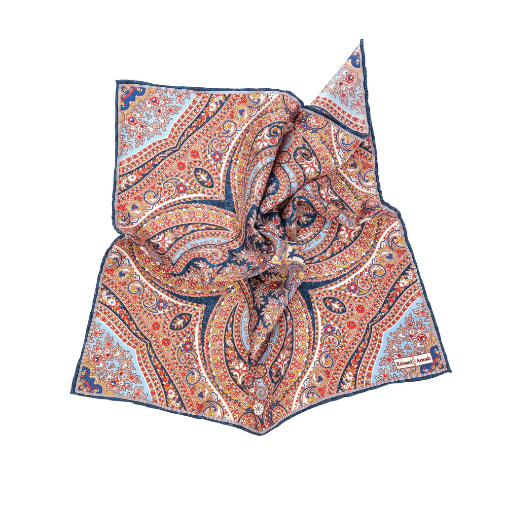 Persian Design Print Pocket Square