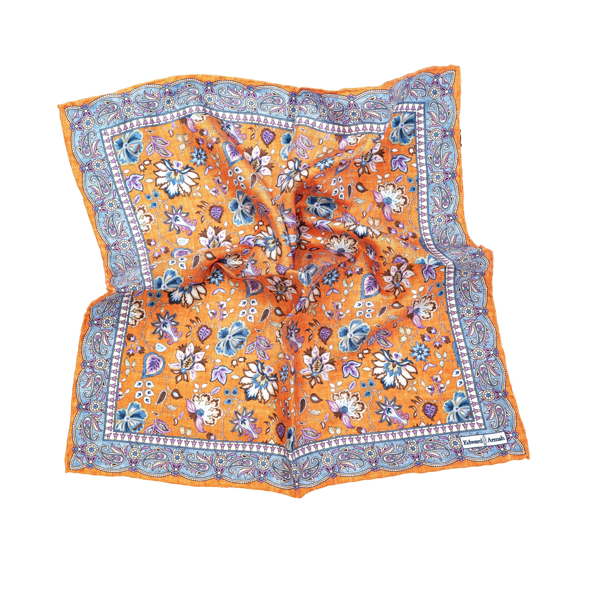 Floral/Paisley Design Print Pocket Square
