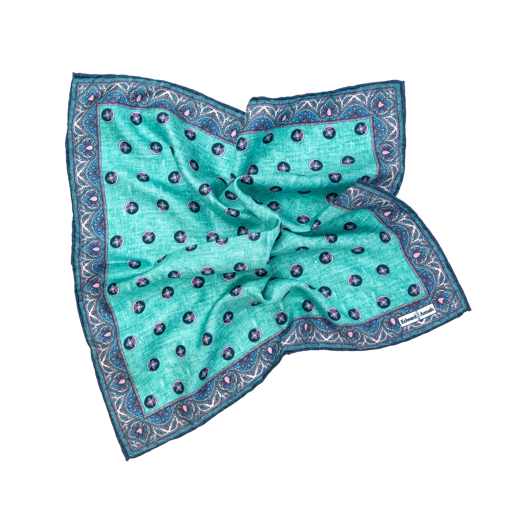 Neat Print Pocket Square