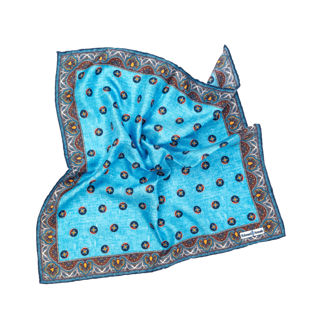 Neat Print Pocket Square