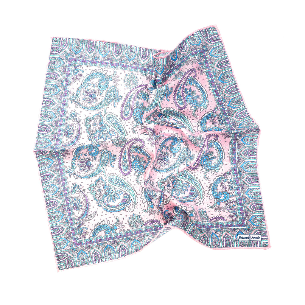 Paisley Print Pocket Square