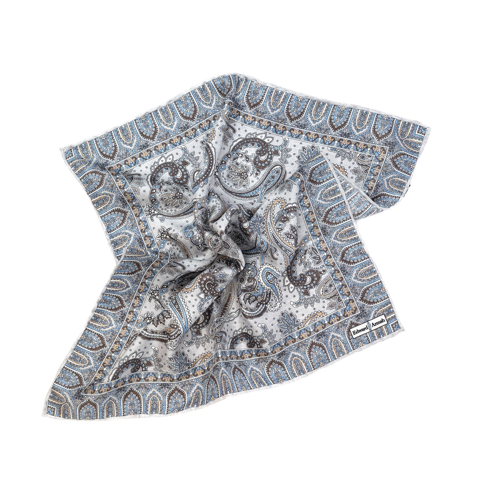 Paisley Print Pocket Square
