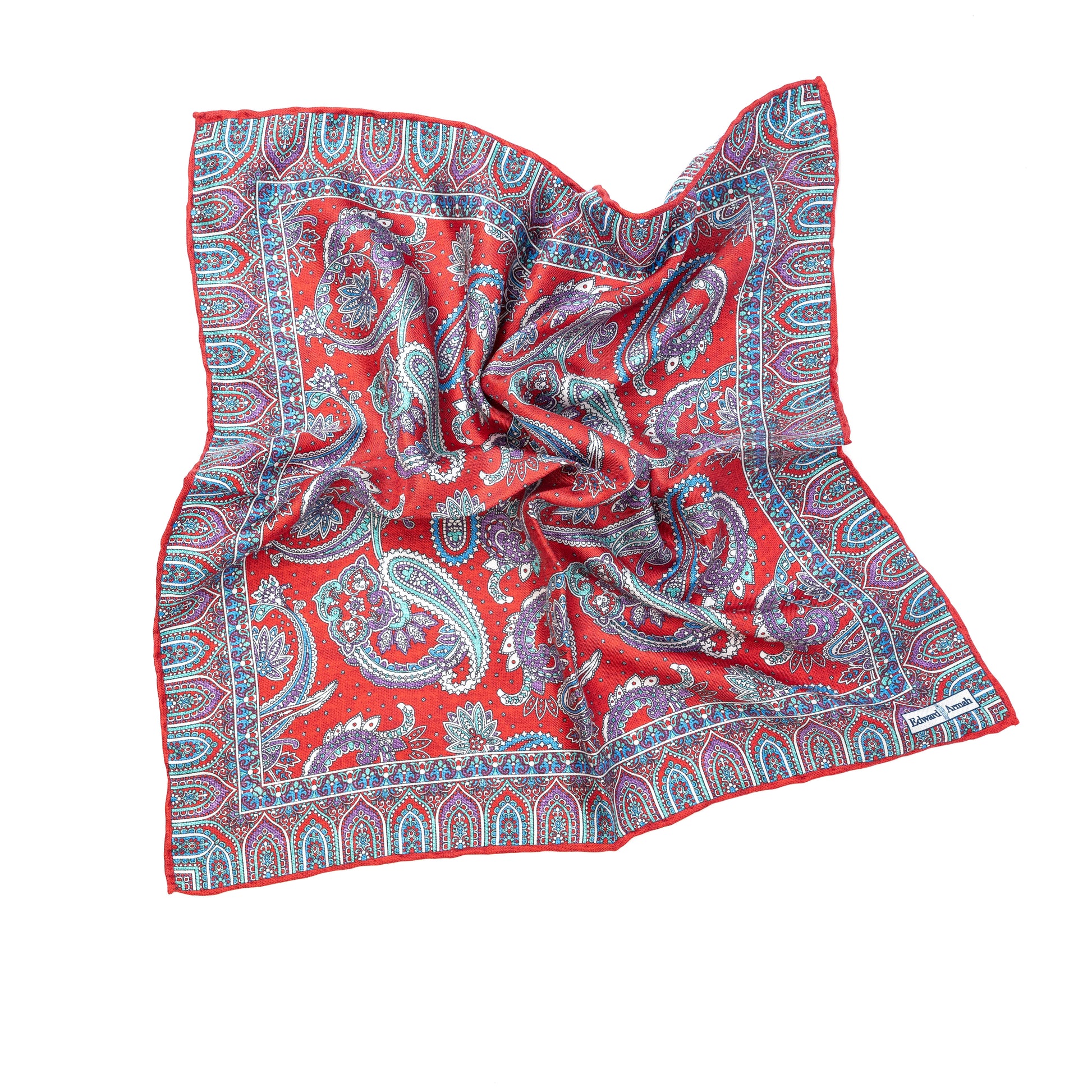 Paisley Print Pocket Square
