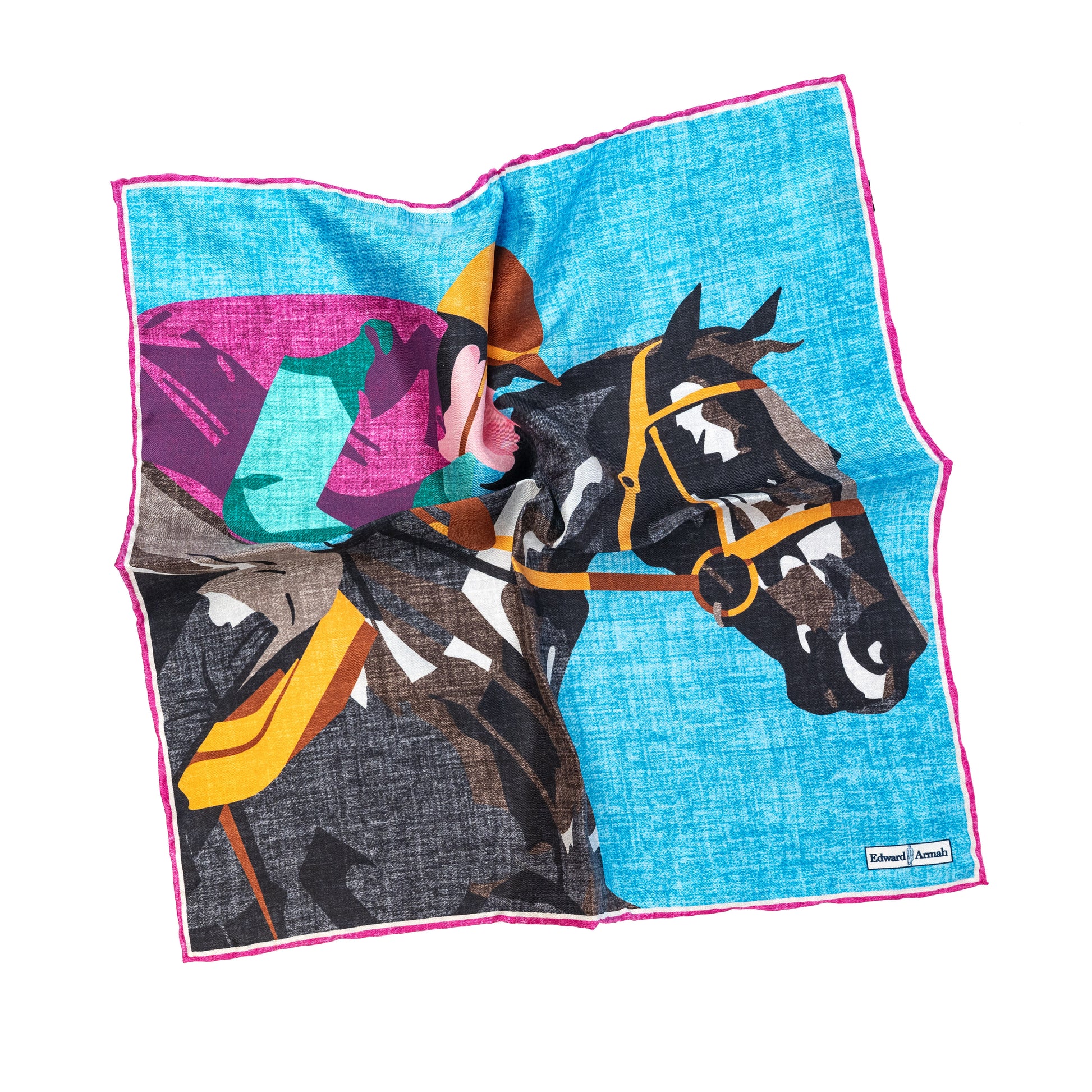 Jockey Print Pocket Square