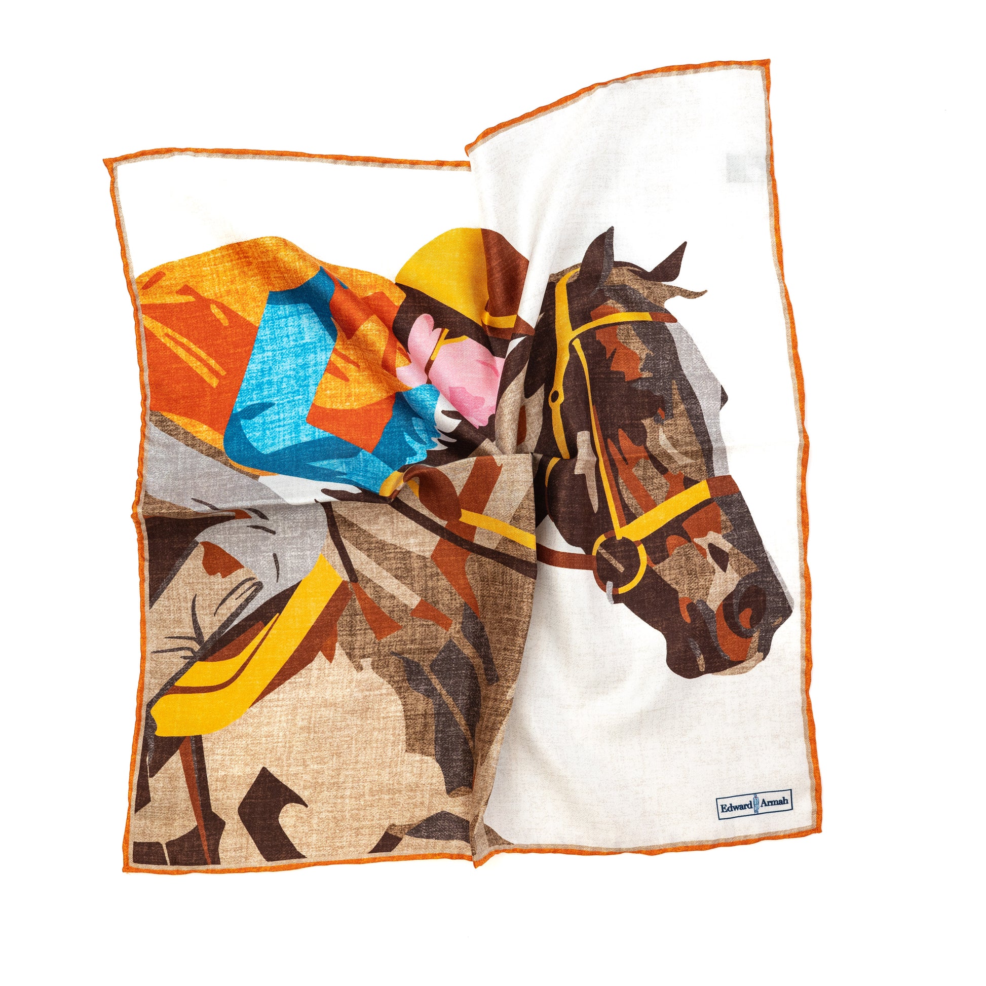 Jockey Print Pocket Square
