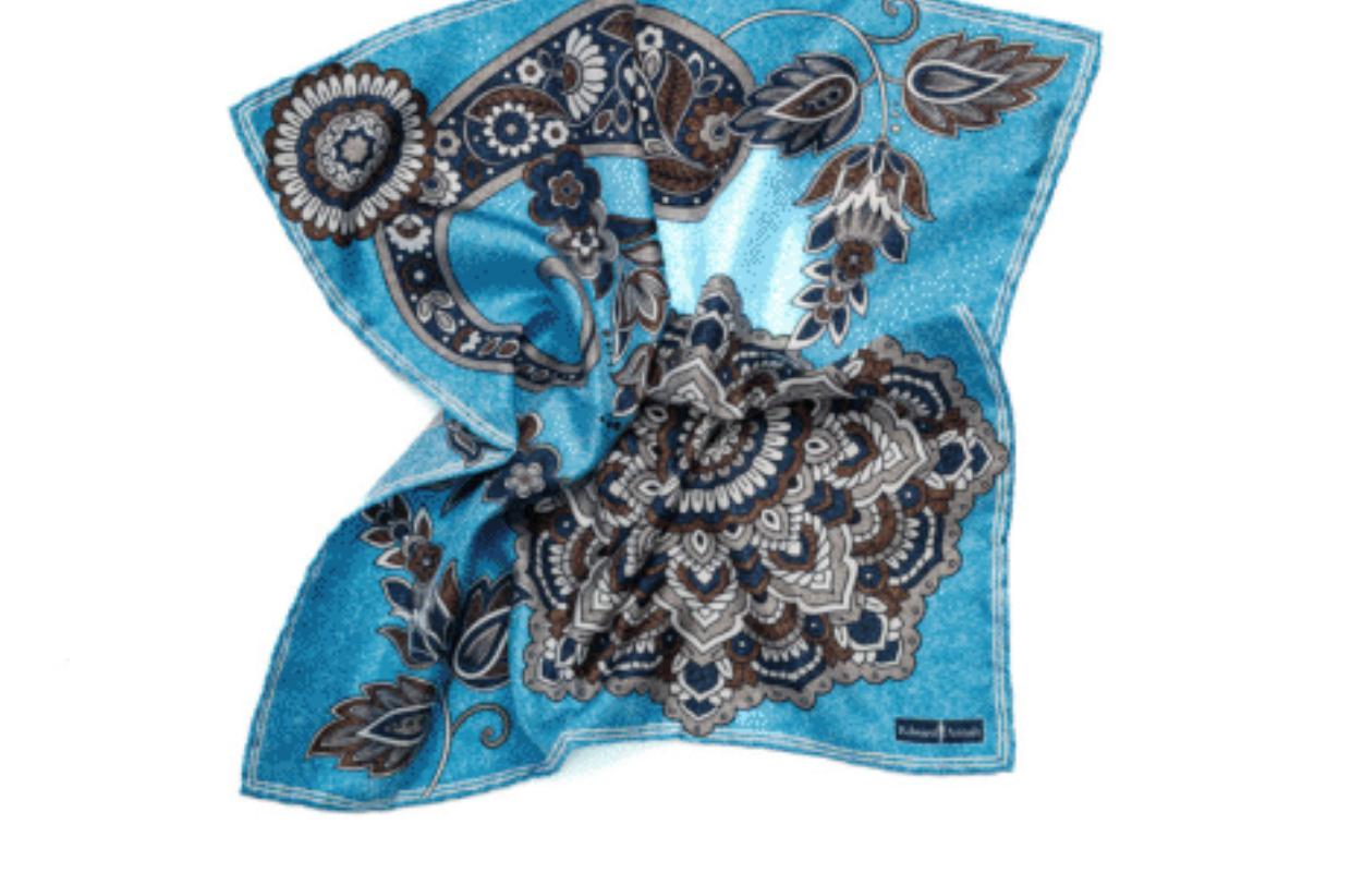 SS3991 Paisley Medallion Pocket Square