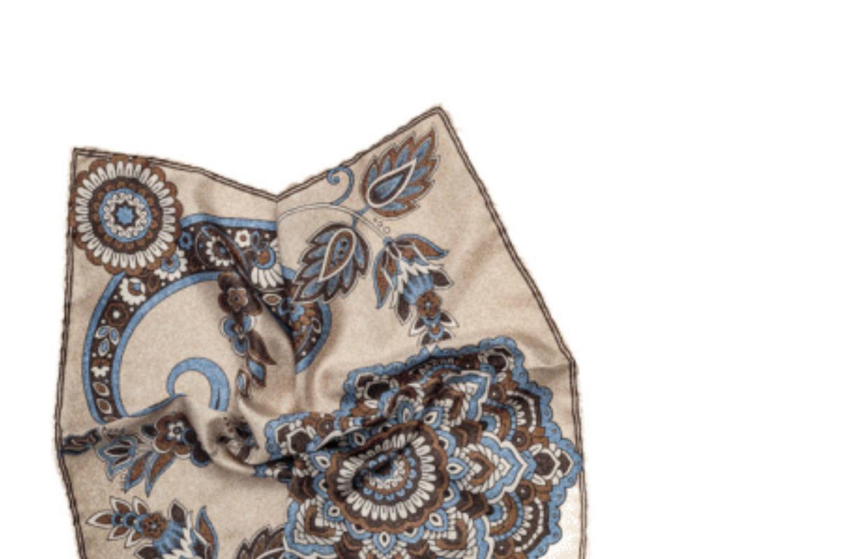 SS3991 Paisley Medallion Pocket Square
