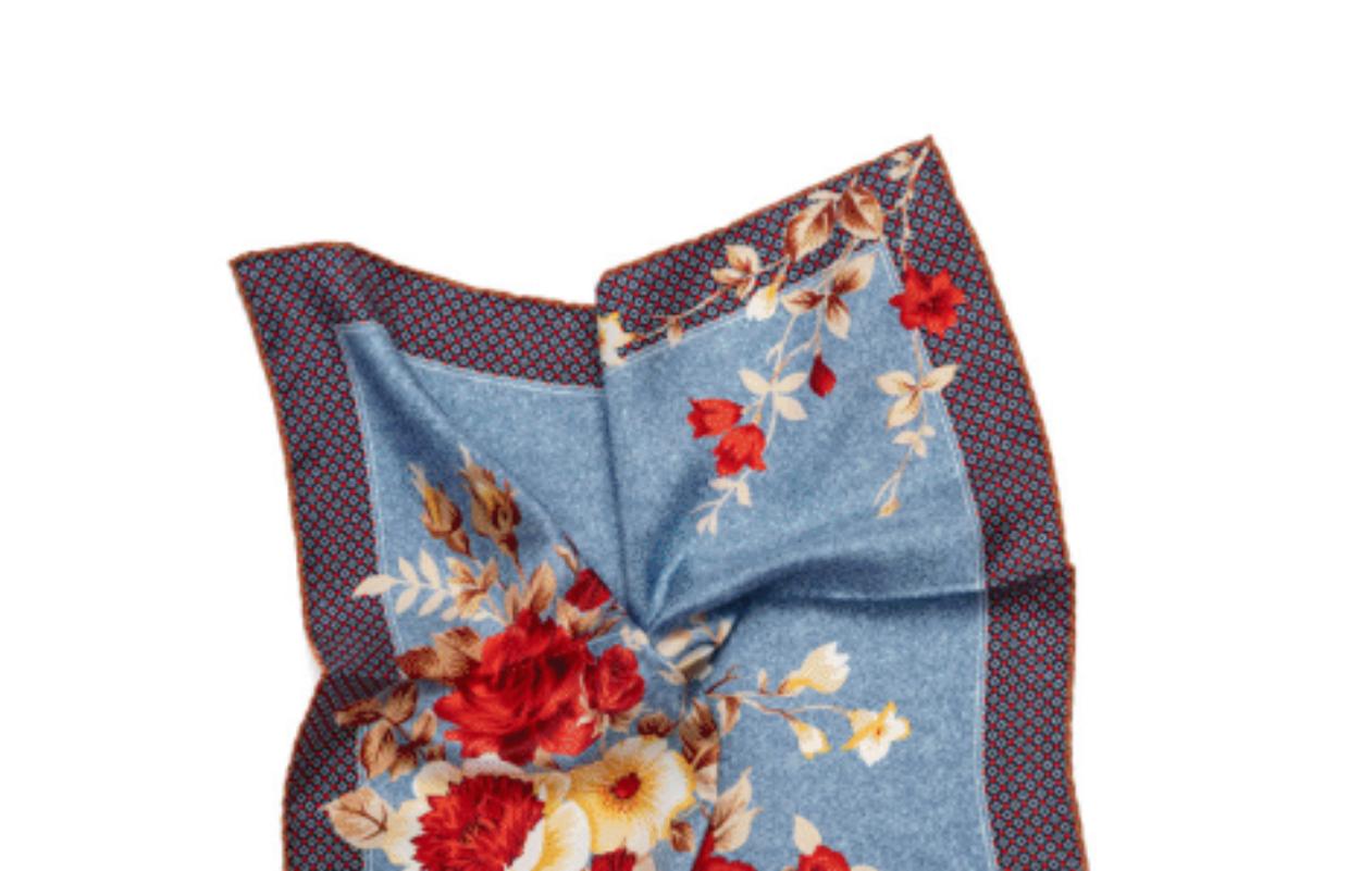 SS3994 Floral Pocket Square
