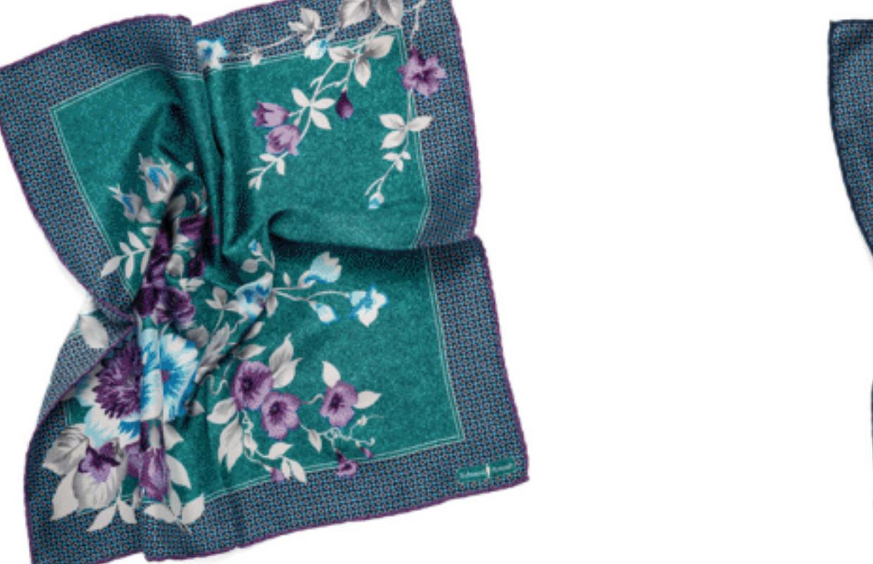 SS3994 Floral Pocket Square