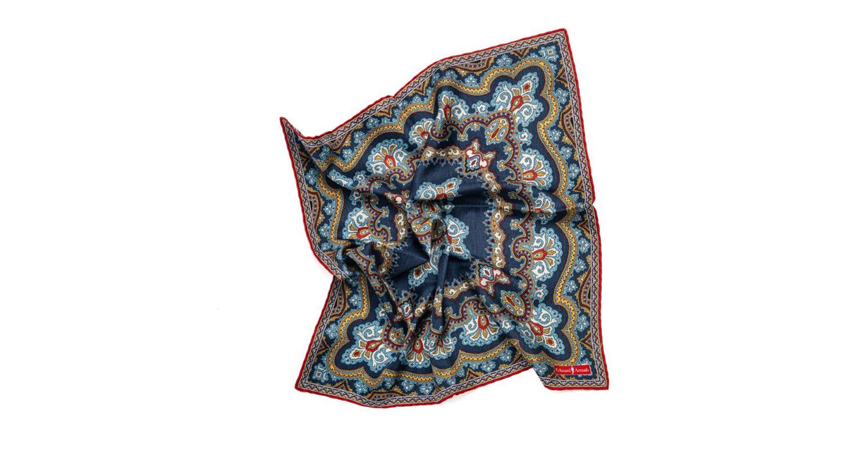 SS4490 Paisley Pocket Square