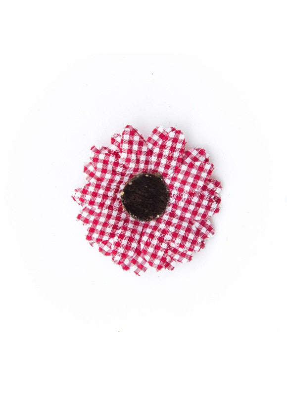Red Gingham Baby Daisy/Vintage