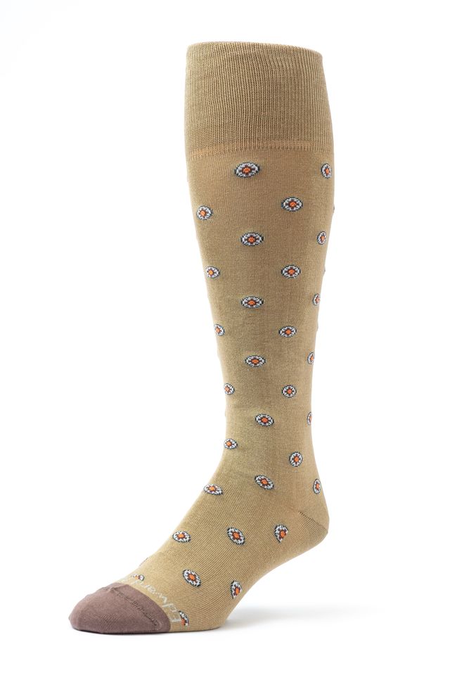 Khaki/Dk. Taupe OC Neat Socks