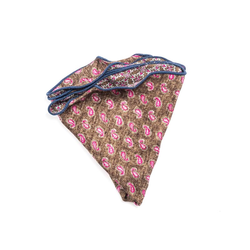 Reversible Paisley Medallion Pocket Round