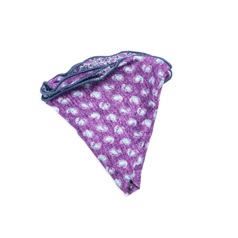 Reversible Paisley Medallion Pocket Round