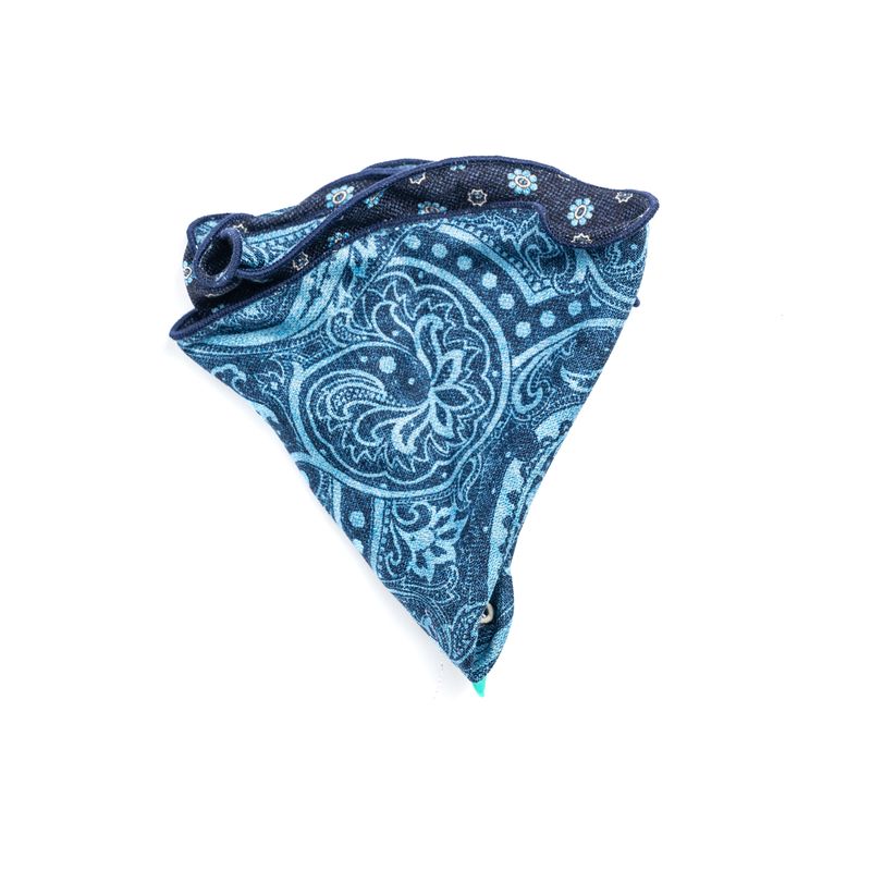 Reversible Paisley Pocket Round