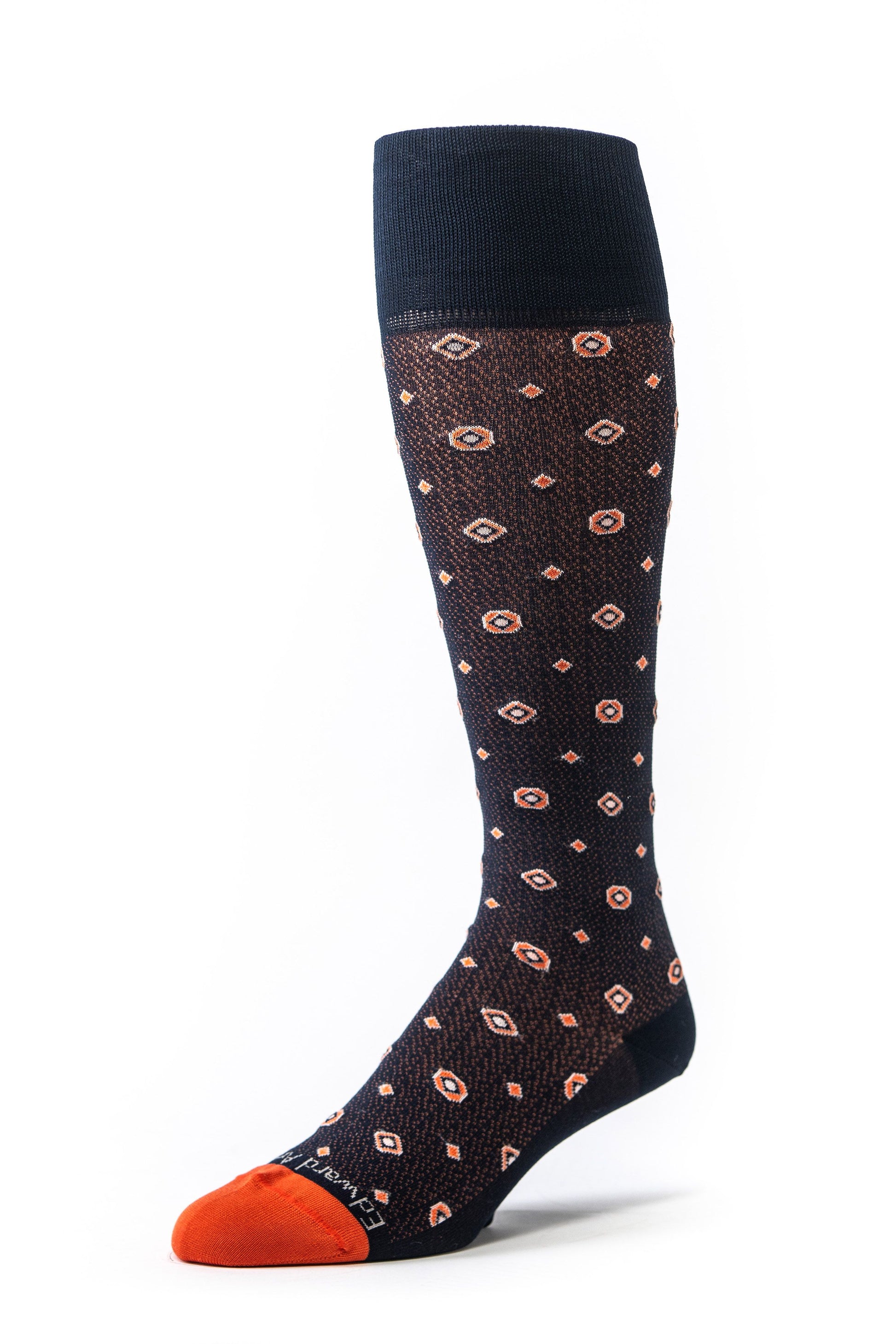 Navy/Flame Micro-Geo O/C Socks
