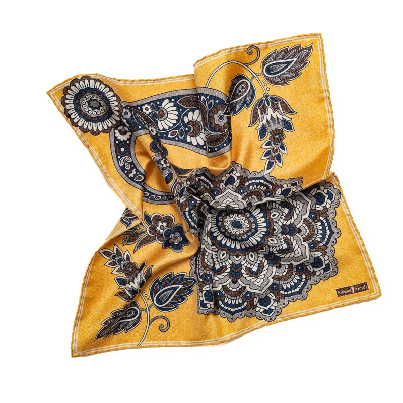 SS3991 Paisley Medallion Pocket Square