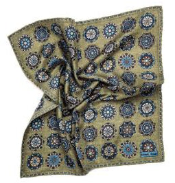 SS4388 Medallion Pocket Square