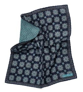 SD1411 Medallion Reversible Pocket Square