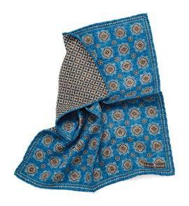 SD1411 Medallion Reversible Pocket Square